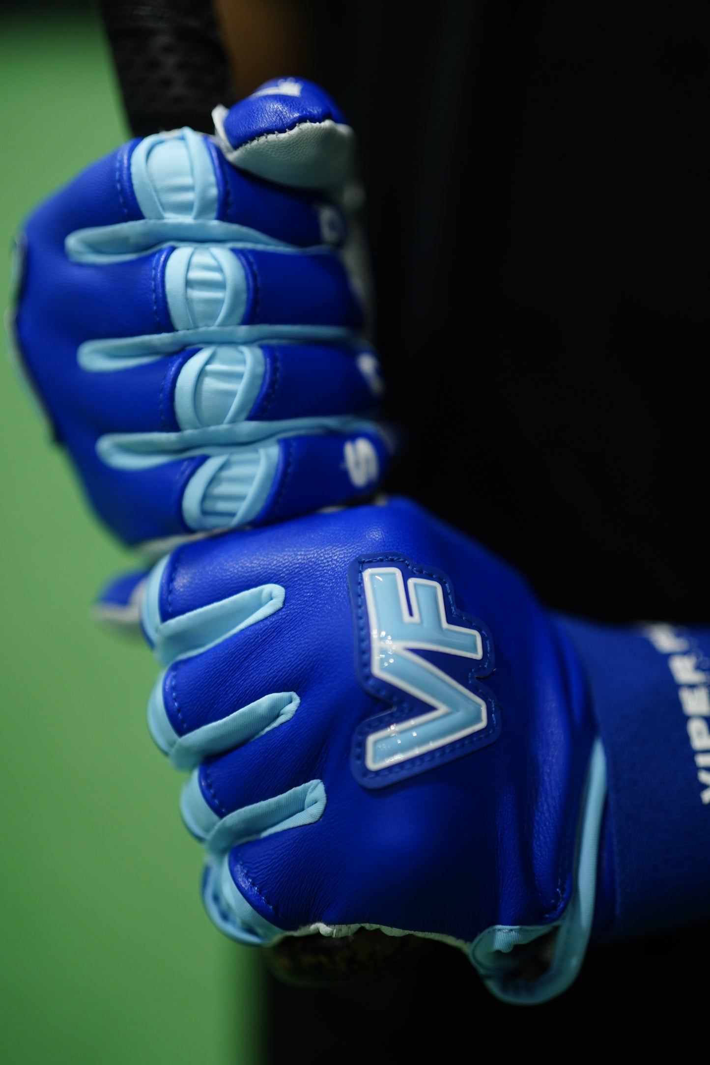 Viper Flex "Focus" Long Cuff Batting Gloves – BLUE
